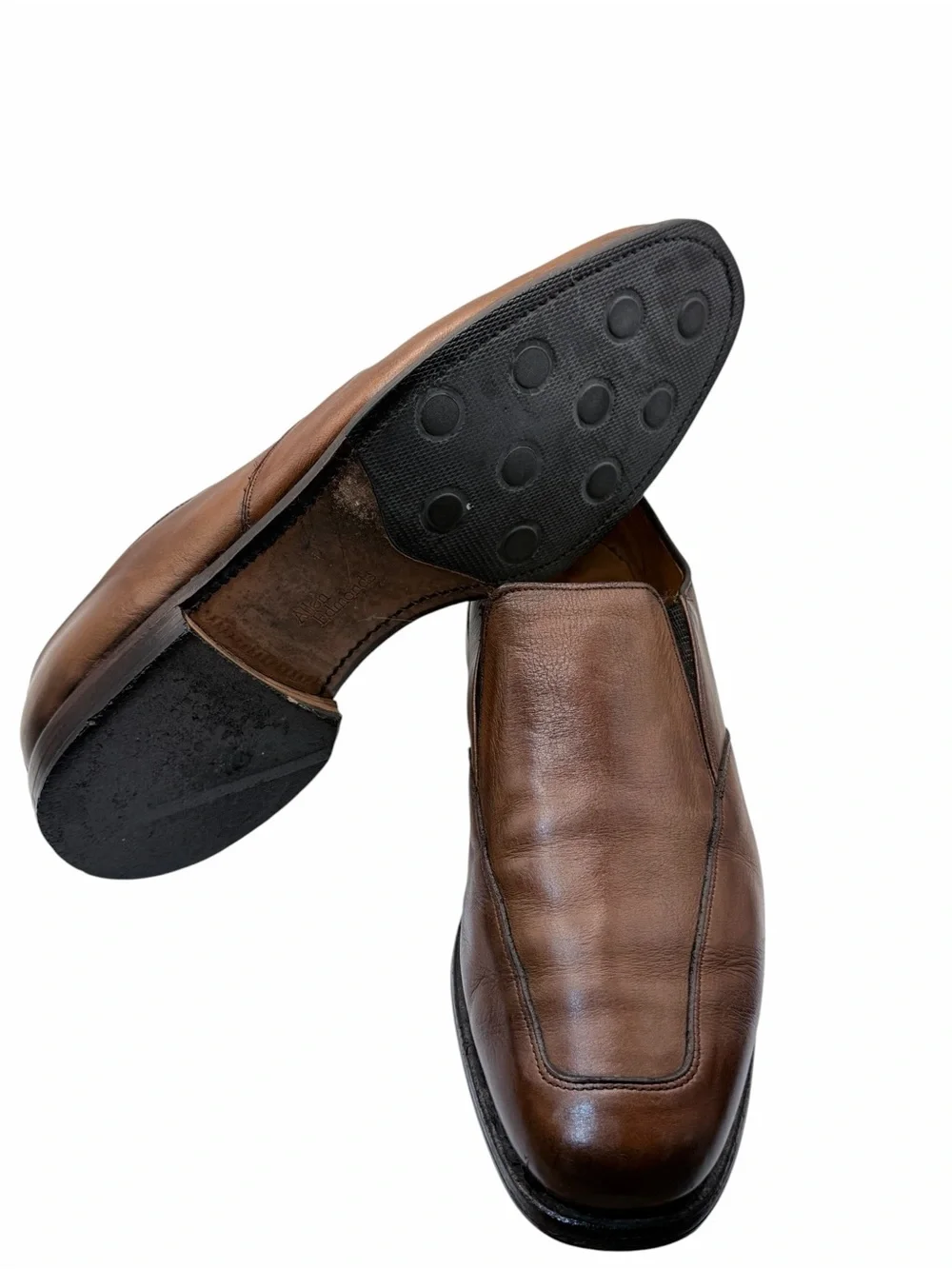 Allen Edmonds Milford Slip-On Dress Shoes Brown Leather Men’s 10D USA